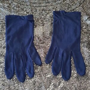 VNTG Blue Nylon Gloves